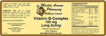 Martin Avenue Pharmacy Vitamin B-Complex 100 mg - supplement