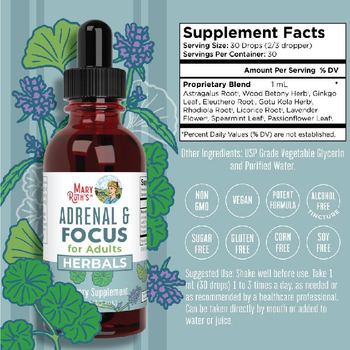 Mary Ruth's Adrenal & Focus for Adults - supplement