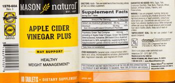 Mason Natural Apple Cider Vinegar Plus - supplement