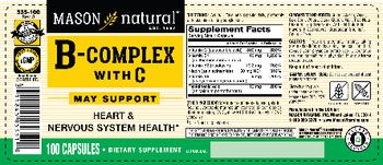 Mason Natural B-Complex with C - supplement