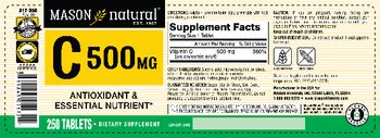 Mason Natural C 500 mg - supplement