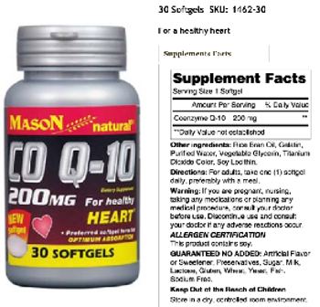 Mason Natural Co Q-10 200 mg - supplement