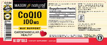 Mason Natural CoQ10 100 mg - supplement