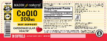 Mason Natural CoQ10 200 mg - supplement