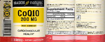 Mason Natural CoQ10 200 mg - supplement