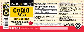 Mason Natural CoQ10 30 mg - supplement