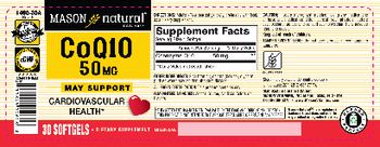 Mason Natural CoQ10 50 mg - supplement