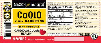 Mason Natural CoQ10 with L-Carnitine - supplement