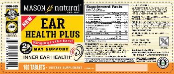 Mason Natural Ear Health Plus - supplement