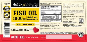 Mason Natural Fish Oil 1000 MG - supplement