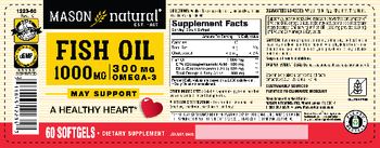 Mason Natural Fish Oil 1000 MG - supplement