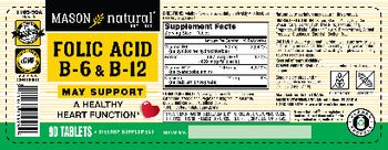 Mason Natural Folic Acid B6 & B12 - supplement