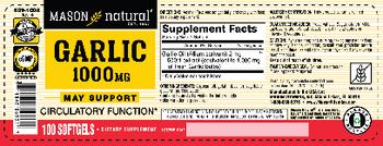 Mason Natural Garlic 1000 mg - supplement