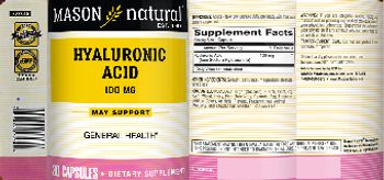 Mason Natural Hyaluronic Acid 100 mg - supplement
