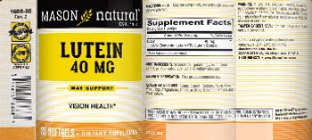 Mason Natural Lutein 40 mg - supplement