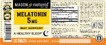 Mason Natural Melatonin 5 mg - supplement