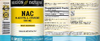 Mason Natural NAC 500 mg - supplement