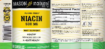 Mason Natural Niacin 500 mg - supplement