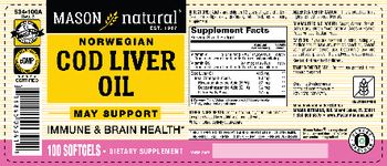 Mason Natural Norwegian Cod Liver Oil - supplement