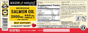 Mason Natural Norwegian Salmon Oil 2000 mg - supplement