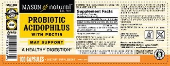 Mason Natural Probiotic Acidophilus with Pectin - supplement