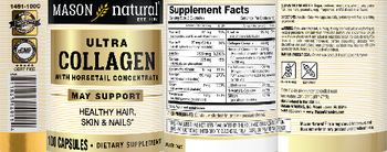 Mason Natural Ultra Collagen with Horsetail Concentrate - supplement