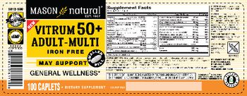 Mason Natural Vitrum 50+ Adult-Multi Iron Free - supplement