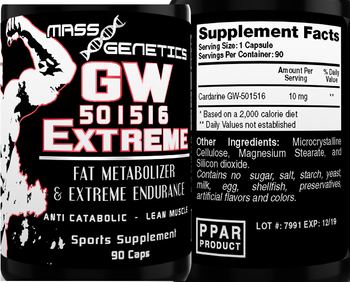 Mass Genetics GW 501516 Extreme - sports supplement