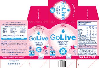 Mass Probiotics GoLive Berry Pomegranate - probiotic prebiotic supplement blend