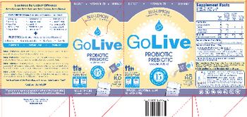 Mass Probiotics GoLive Blu-Lemon - probiotic prebiotic supplement blend