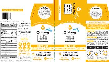 Mass Probiotics GoLive Plus Probiotic + Prebiotic Defense Pineapple Passion Fruit - probiotic prebiotic supplement mix