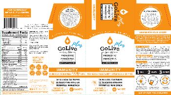 Mass Probiotics GoLive Plus Probiotic + Prebiotic Immunity Pinapple Passion Fruit - probiotic prebiotic supplement mix