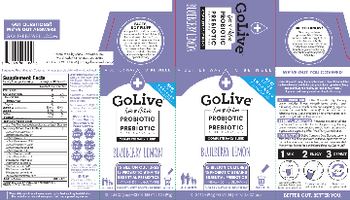 Mass Probiotics GoLive Probiotic + Prebiotic Blueberry Lemon - probiotic prebiotic supplement mix