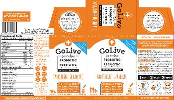 Mass Probiotics GoLive Probiotic + Prebiotic Tangerine Turmeric - probiotic prebiotic supplement mix
