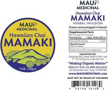 Maui Medicinal Hawaiian Chai Mamaki - supplement