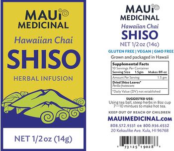 Maui Medicinal Hawaiian Chai Shiso - supplement