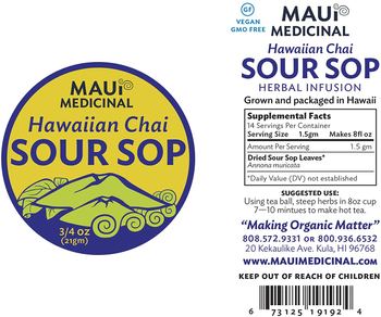 Maui Medicinal Hawaiian Chai Sour Sop - supplement