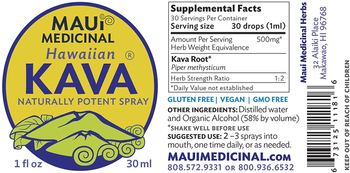 Maui Medicinal Hawaiian Kava - supplement