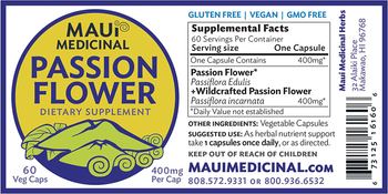 Maui Medicinal Passion Flower 400 mg - supplement