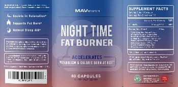 MAV Nutrition Night Time Fat Burner - supplement