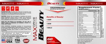 Max Drive Nutrition Beauty - supplement