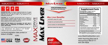 Max Drive Nutrition Max Liver - supplement