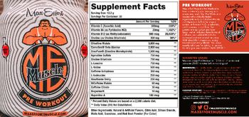 Max Effort Muscle Pre Workout Raspberry Punch - supplement