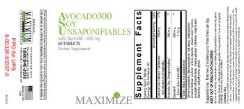 Maximum International Avocado300 Soy Unsaponifiables - supplement