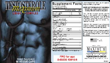 Maximum International Testosterole Maximum Libido Complex - supplement