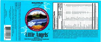 Maximum Living Little Angels - childrens multivitamin mineral supplement