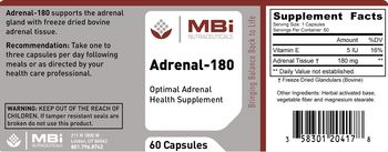 MBi Nutraceuticals Adrenal-180 - optimal adrenal health supplement