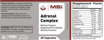 MBi Nutraceuticals Adrenal Complex - optimal support supplement for healthy adrenal function