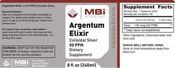 MBi Nutraceuticals Argentum Elixir 50 PPM Colloidal Silver - supplement