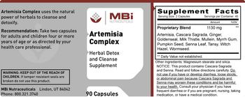 MBi Nutraceuticals Artemisia Complex - herbal detox and cleanse supplement